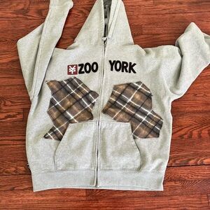 Zoo York Gray and Brown Kids Hoodie